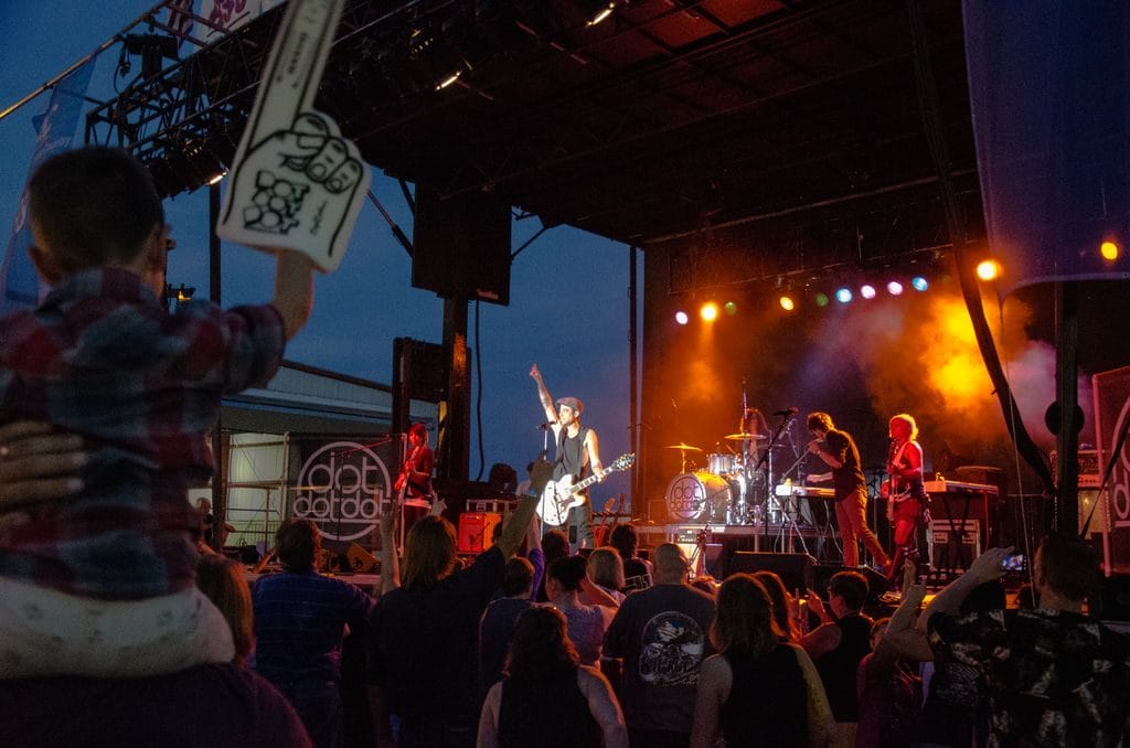 corn fest stage