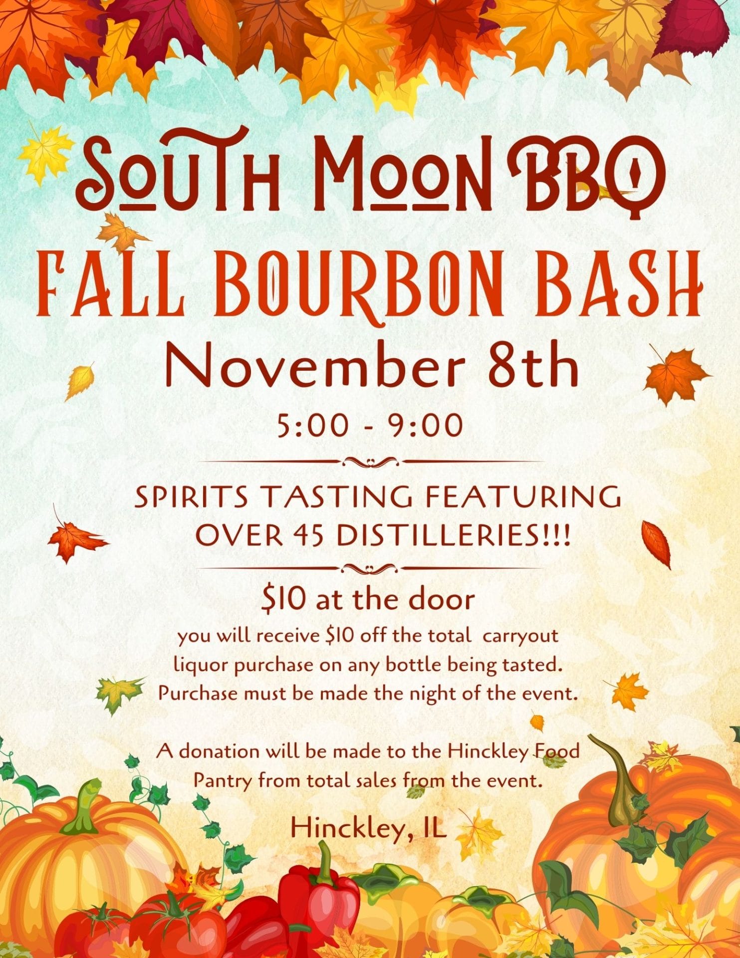 South Moon BBQ Fall Bourbon Bash