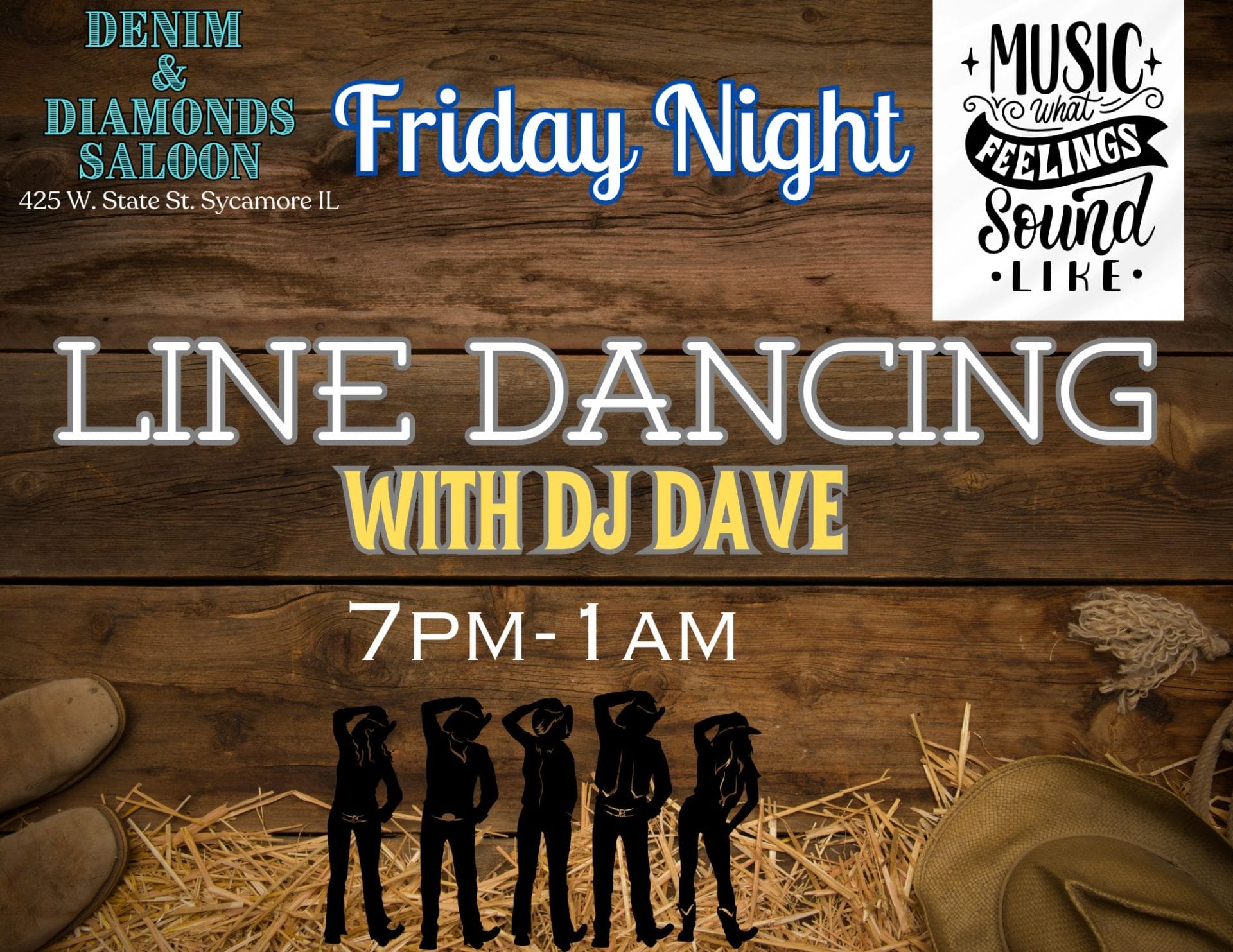 Denim & Diamonds Friday Line Dancing