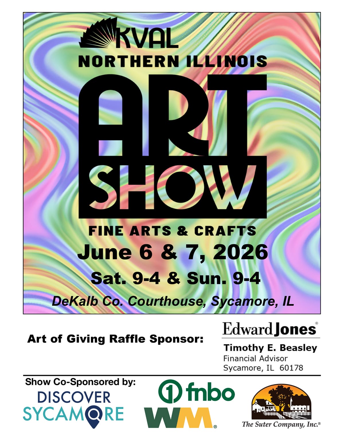 Northern Illinois Art Show 2026 flyer