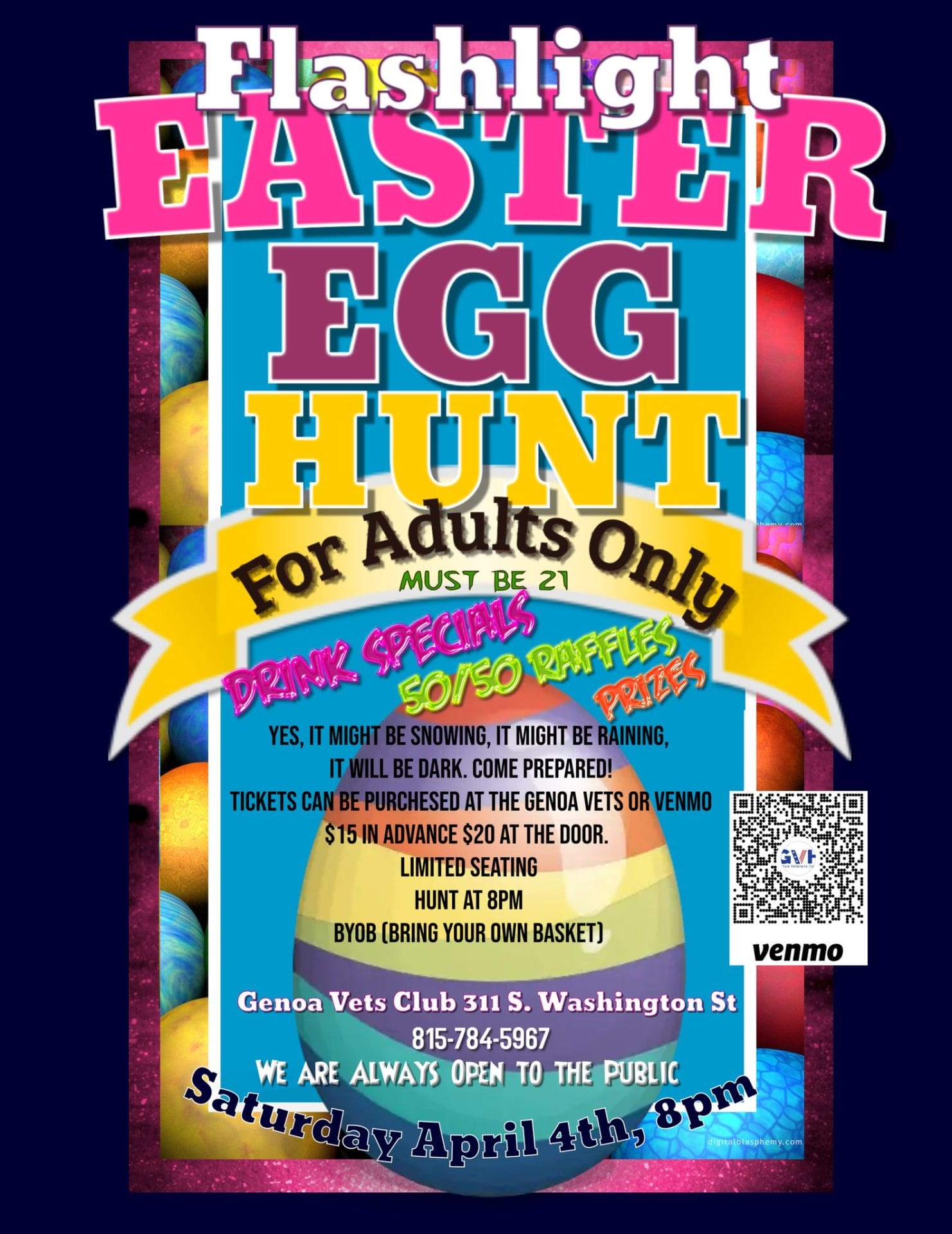 Genoa Adult Flashlight Egg Hunt