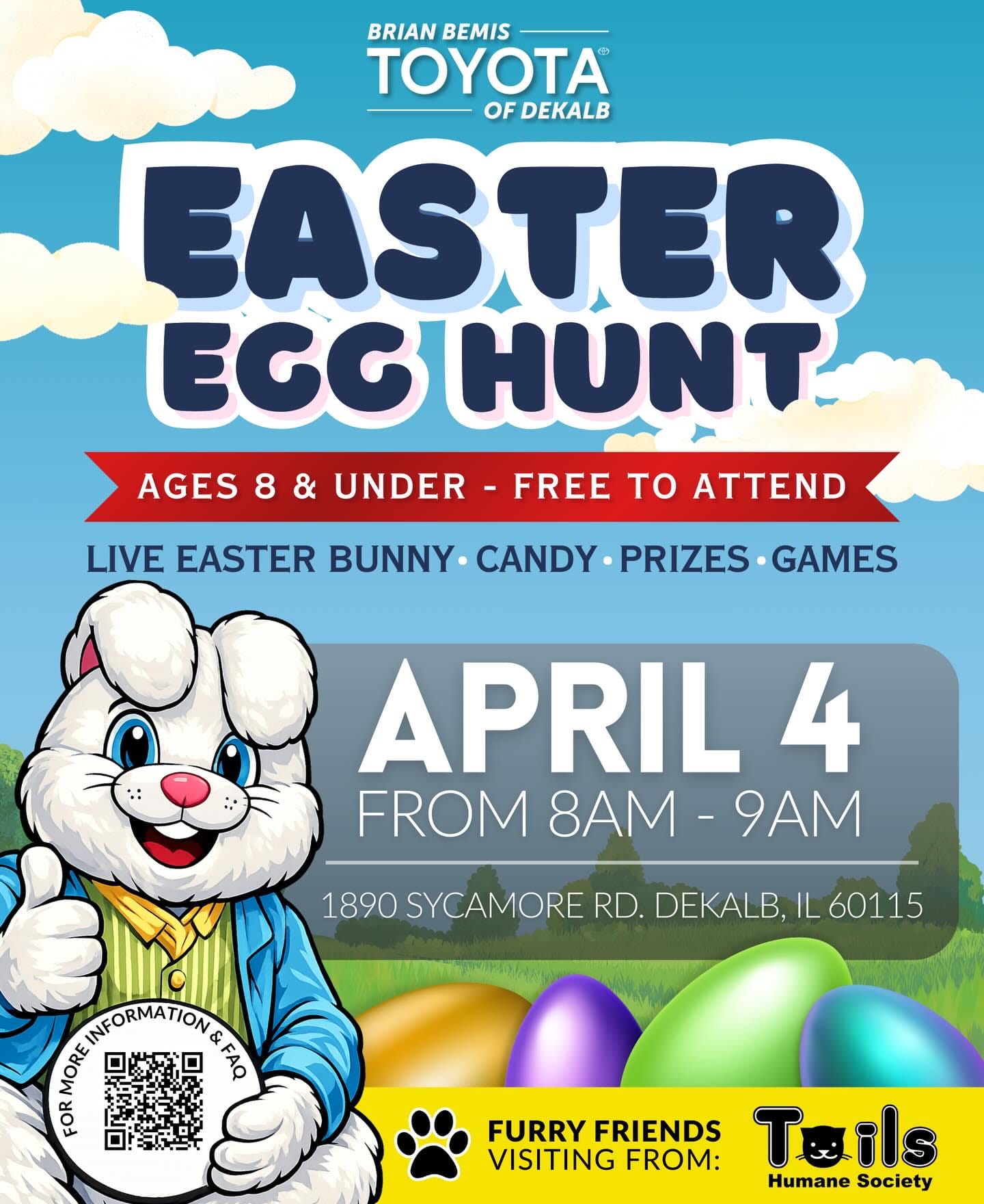 Toyota of DeKalb Easter Egg Hunt flyer
