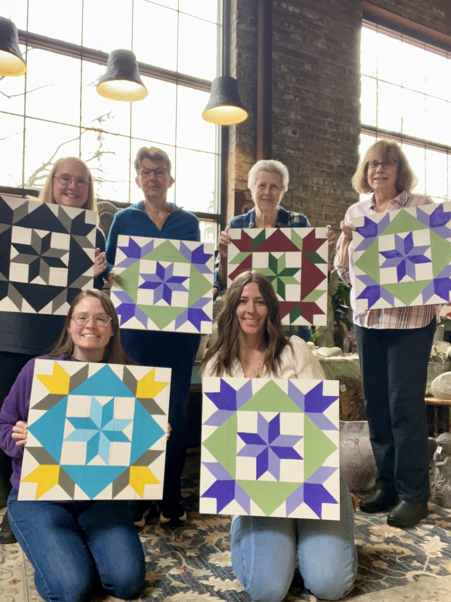 Women show their barn quilts
