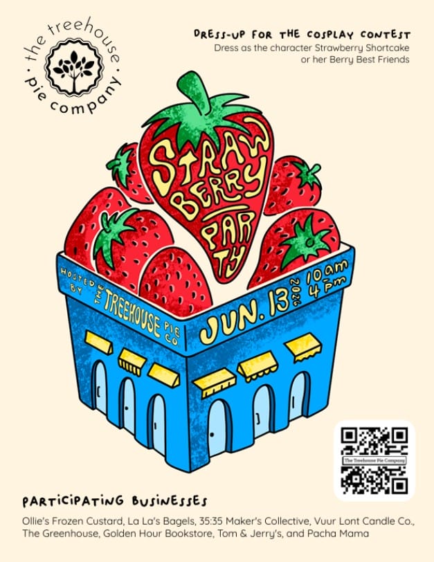 Strawberry Party Flyer